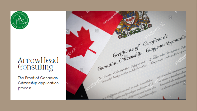 The Proof of Canadian Citizenship application process
