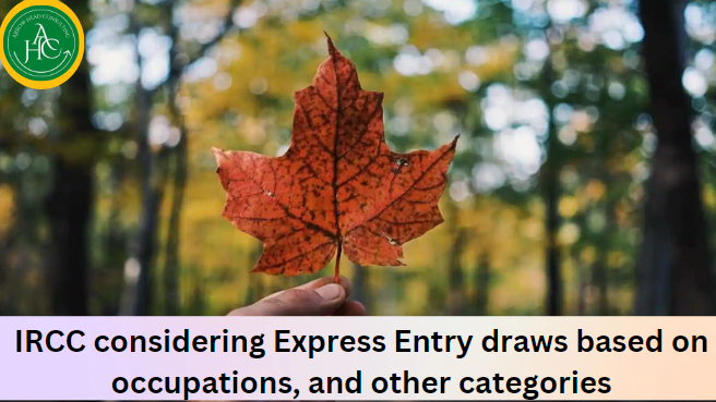 IRCC considering Express Entry draws based on occupations, and other categories
