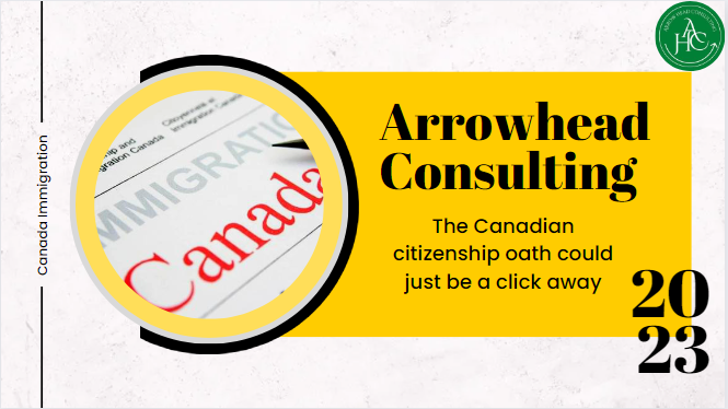 The Canadian citizenship oath could just be a click away